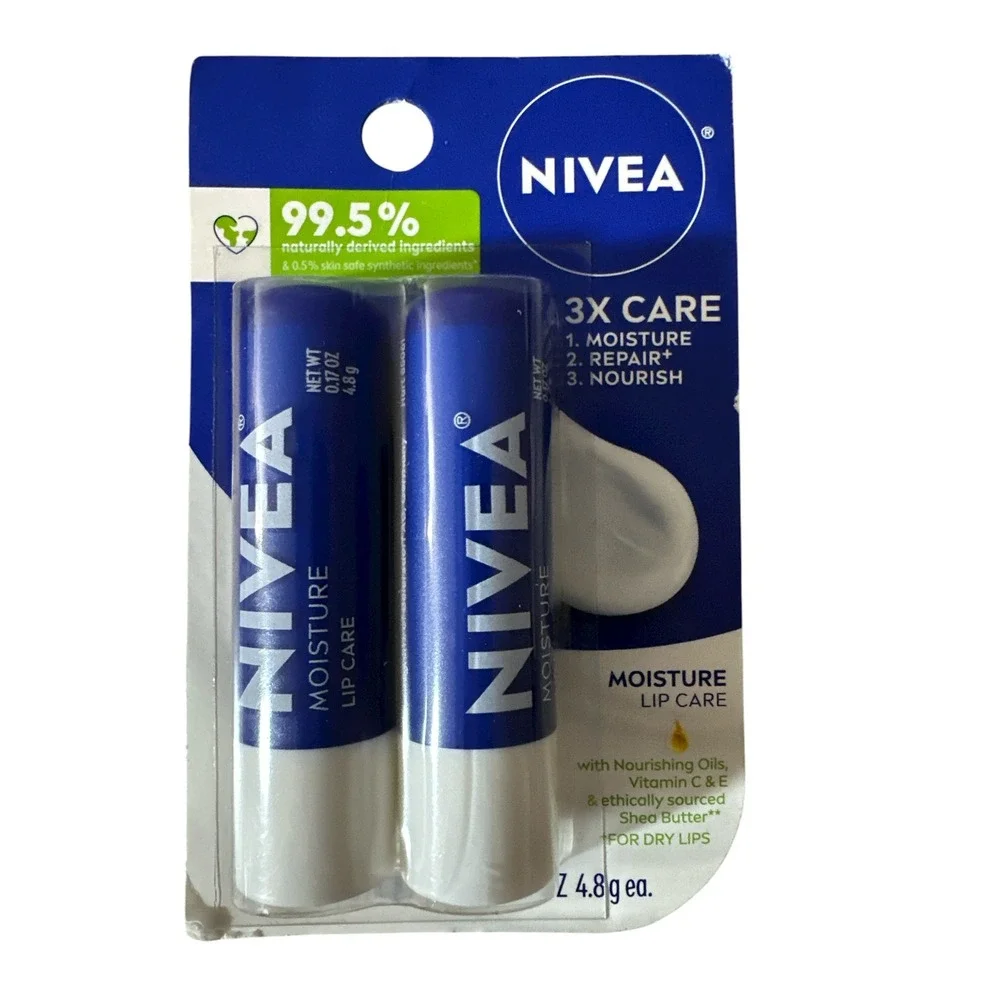 Nivea‎ Lip Care Balm Bundle 12ct Moisture, Smoothness SPF 15, Tinted, Dewy NEW